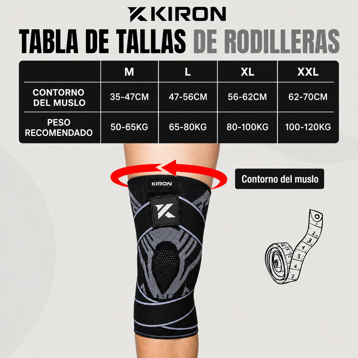 Rodillera Kiron Blanca